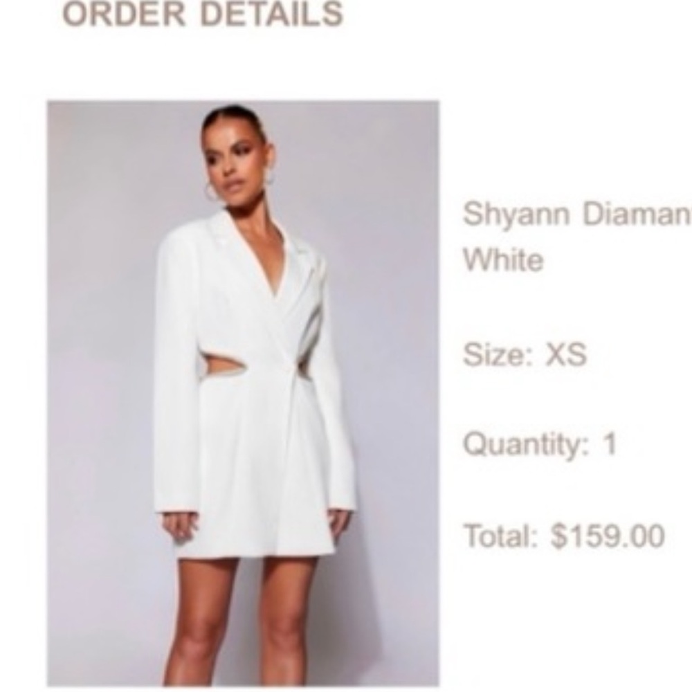 Meshki White Mini Dress